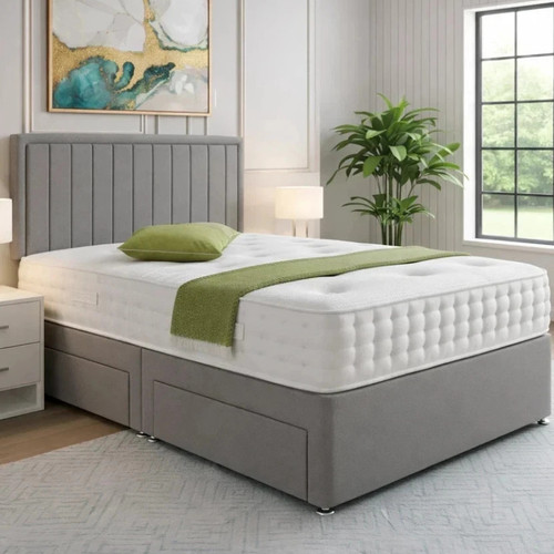 Divan panel bed set - bed,