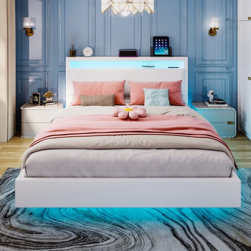 Floating double bed frame - double,