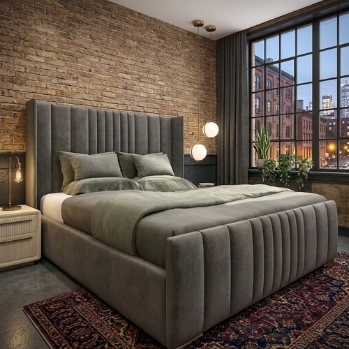 Panel wing ottoman storage bed - panel,