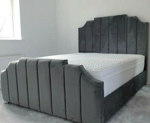 Art deco upholstered ottoman - upholstered,