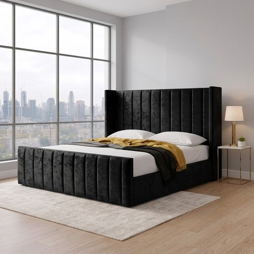 Panel wing back bed - back, frame