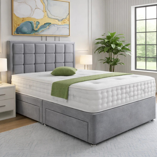 Divan cube bed set plush - cube,